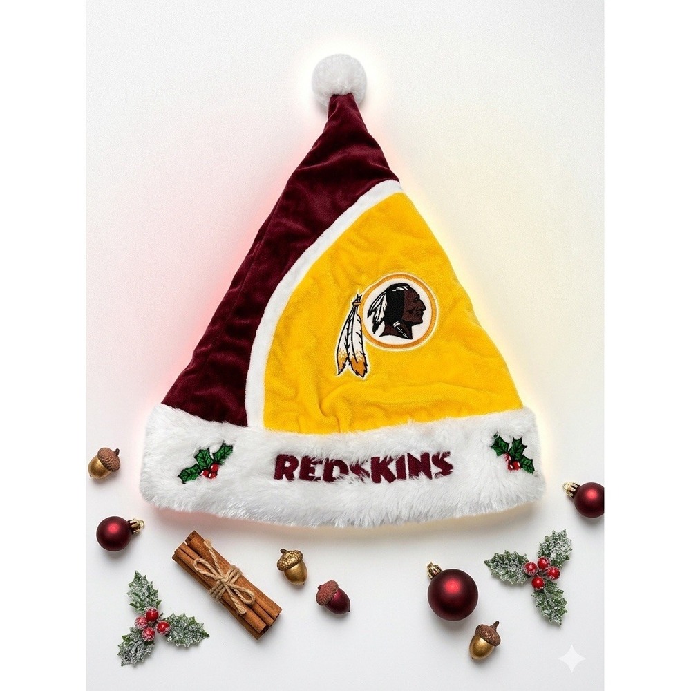 Forever Collectibles‎ Washington Redskins Santa Hat Christmas NFL Team FOCO